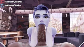 Widowmaker POV Extreme Deep Throat - HENTAI 4K (DEEP BLOWJOB, SWEET EXTREME SEXUAL PLEASURE) by SaveAss