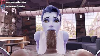 Widowmaker POV Extreme Deep Throat - HENTAI 4K (DEEP BLOWJOB, SWEET EXTREME SEXUAL PLEASURE) by SaveAss