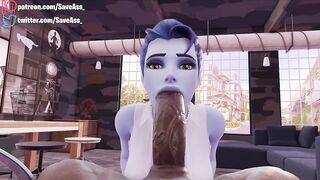 Widowmaker POV Extreme Deep Throat - HENTAI 4K (DEEP BLOWJOB, SWEET EXTREME SEXUAL PLEASURE) by SaveAss