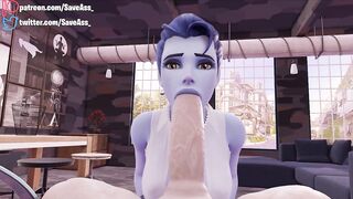 Widowmaker POV Extreme Deep Throat - HENTAI 4K (DEEP BLOWJOB, SWEET EXTREME SEXUAL PLEASURE) by SaveAss