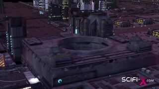 Sci-fi transerotica Hot futa shemale with huge dick fucks a sexy blonde