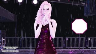 [MMD] Solar - Spit it out Ahri Evelyn Seraphine Sexy Kpop Dance 4K League of Legends KDA