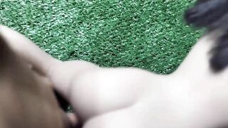 ASMR Fucking hard with Plug Posture opens my vagina and fills it with Semen