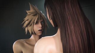 Final Fantasy Tifa Enters Cloud's Dream (3D Hentai)