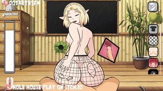 Zelda Bouncing Big Ass On Dick In Fishnets - Hole House