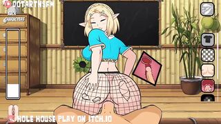 Zelda Bouncing Big Ass On Dick In Fishnets - Hole House