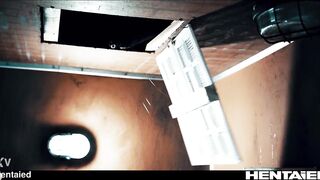 Real life Hentai - Valentina Nappi inside an Elevator, without permissions, Chick is aggressive fuck and fill up full of cum by aliens