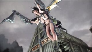 Military girl fucks her prey