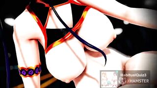 MMD R18 Murasaki Shikibu FATE GRAND ORDER Sexy Milf want hard pound ass 3d hentai