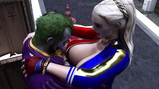 The Joker Fucks Harley Quinn in dirty Alley way