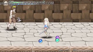 Cute blonde hentai having sex with men in Iris in wond new hentai gameplay