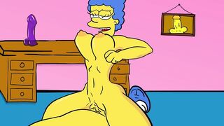 MARGE SIMPSON FUCKS HER SON WHILE HOMER IS WORKING