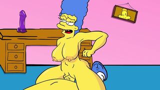 MARGE SIMPSON FUCKS HER SON WHILE HOMER IS WORKING