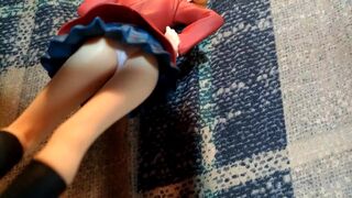 制服JCフィギュアにぶっかけ顔射オナニーキモオタク男の喘ぎ声あり【ふたりはプリキュア美墨なぎさ(キュアブラック)】