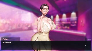 Taffy Tales [UberPie] a girl in a chic dress and big breasts makes a blowjob in a dirty alley