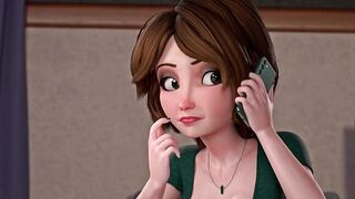 Aunty Cass ( Big Hero 6 ) - Tags lessons: assjob ( 4K )