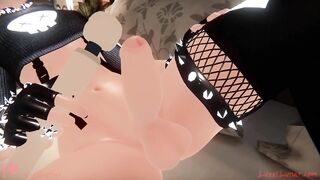 Horny Femboy Teases his Big Sensitive Cock with Vibrator then Rides Dildo