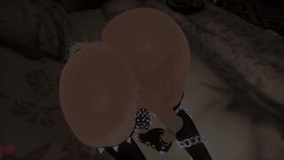 Horny Femboy Teases his Big Sensitive Cock with Vibrator then Rides Dildo