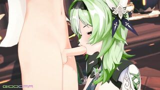 Sound Eula Genshin Impact - GIDDORA - Green Hair Color Edit Smixix