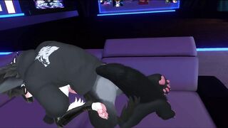 Wolf fucks her tight pussy in a public world/Furry sex/Furry ERP Vrchat