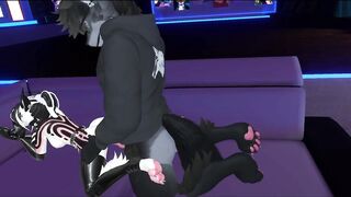 Wolf fucks her tight pussy in a public world/Furry sex/Furry ERP Vrchat