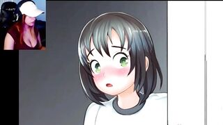 Girls have fun in the locker room