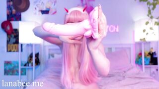 Pink Dildo Review in my Zero Two cosplay | Lana Bee