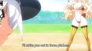 Playing funny baseball mach with 2 big boobs and big ass sexy virgin girls fuck anime sex hentai