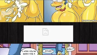 The Simpsons - Marge Erotic Fantasies - 2 Big Cocks In Both Holes DP Anal - Cheating Wife