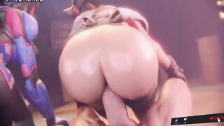 REALISTIC 3D ANIMATION BIG ASS ORGY