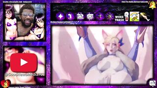 Big Breast Ahri Takes A Full Nelson Creampie Deep Inside Her Tight Bald Pussy While Squirting