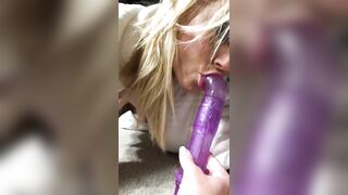Sexy hot step mom hotwife milf shows you how she will suck the cum out of your cock on snap live