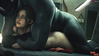 Mr.X Very Hard Fuck Claire Redfield Animation