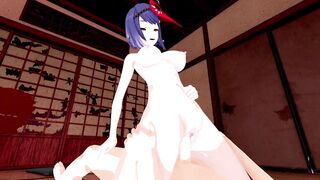 Kujou Sara Genshin Impact 3D Hentai Part 7/9
