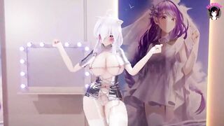 Cute Girl Dance With Gorgeous Body + Cowgirl Sex (3D HENTAI)