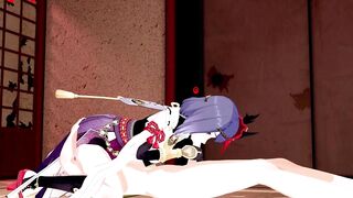 Kujou Sara Genshin Impact 3D Hentai Part 1/9