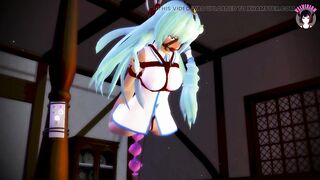 BDSM Session - Tied From Above +Anal Sex Toy + Gag (3D HENTAI)