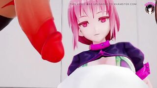Playing With Futanari Cock (3D HENTAI)