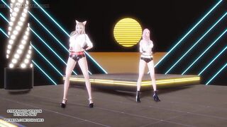 MMD GIRL CRUSH - Oppa, Do you Trust Me Sexy Kpop Dance Ahri Seraphine 4K Leauge Of Legends Hentai