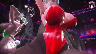 Phut Hon Dance in Bunnysuit + Cowgirl Sex (3D HENTAI)