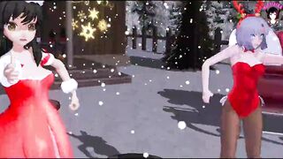 2 Cute Girls Dance + Rough BDSM Sex (3D HENTAI)