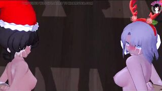 2 Cute Girls Dance + Rough BDSM Sex (3D HENTAI)