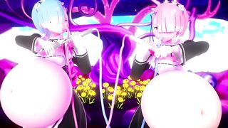Rem and Ram Belly Inflation | Imbapovi