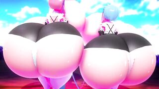 Rem and Ram Pumping Thicc Inflation | Imbapovi
