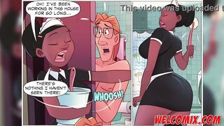 Fucking the hot maid! Mop on the maid! The Naughty Animation Comics