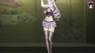 Sexy Dance + Cowgirl Sex (3D HENTAI)