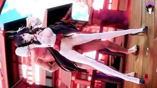 Standing Hot Sex - Teen With Sexy Socks (3D HENTAI)