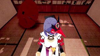 Kujou Sara Genshin Impact 3D Hentai Part 2/9