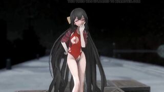 Kamikaze Hentai Dance Kantai Collection Torn Clothes 3D - Black Hair Color Edit Smixix
