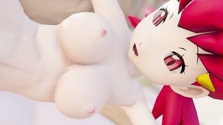 Whitney Hentai Pokémon Sex Side Doggystyle Nude With Purple Socks Color Edit Smixix MMD 3D
